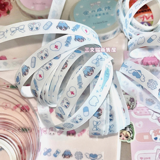 Kawaii blue washi tape