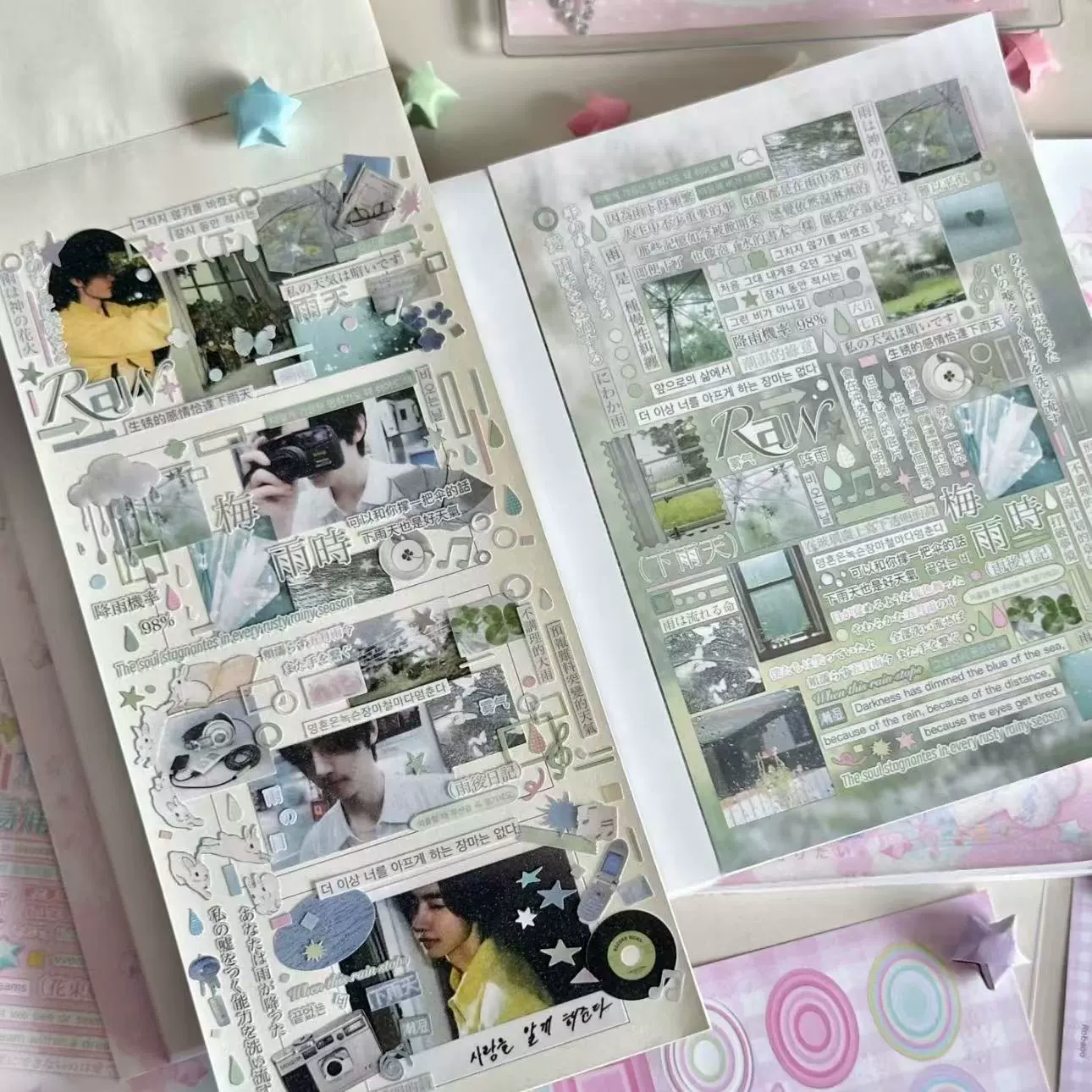 Pastel deco sticker book
