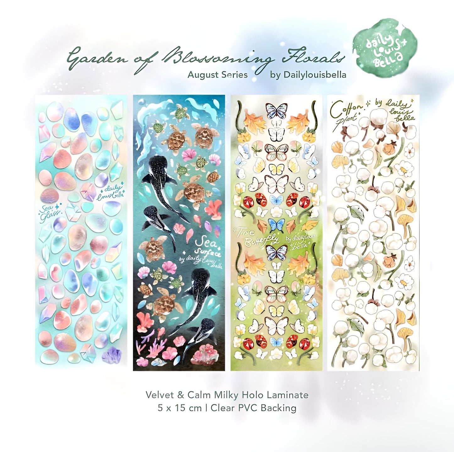 August series deco sticker sheets