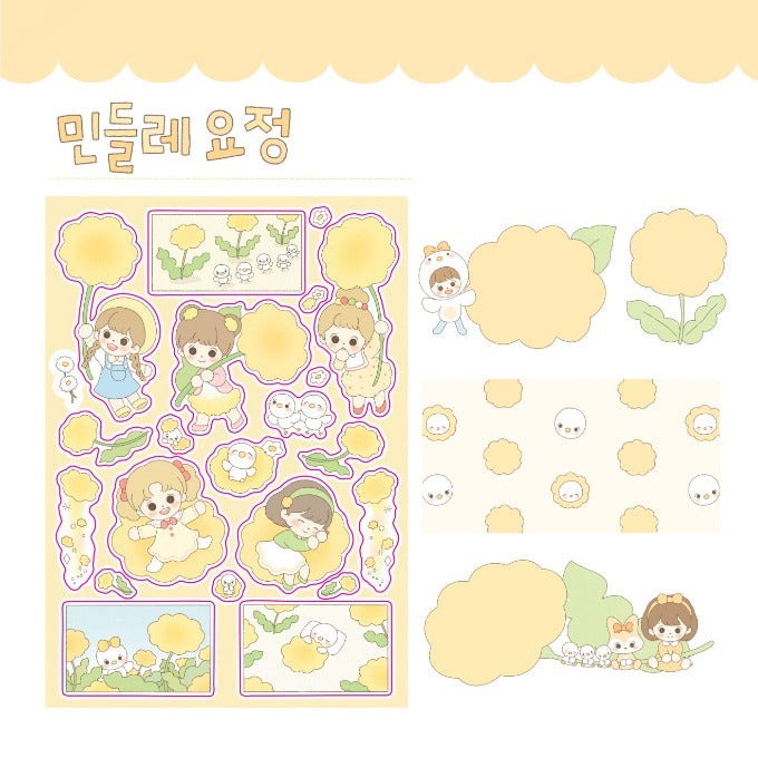 Dandelion sticker sheet
