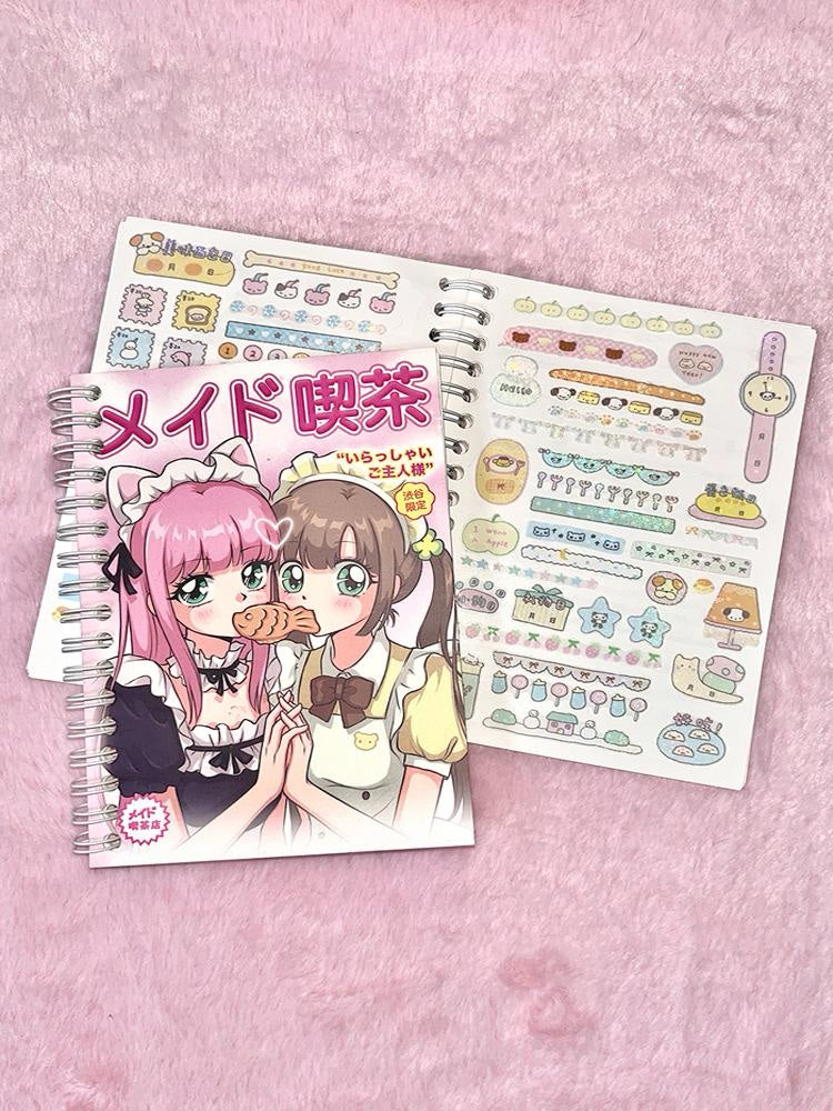 Kawaii girls sticker collecting book