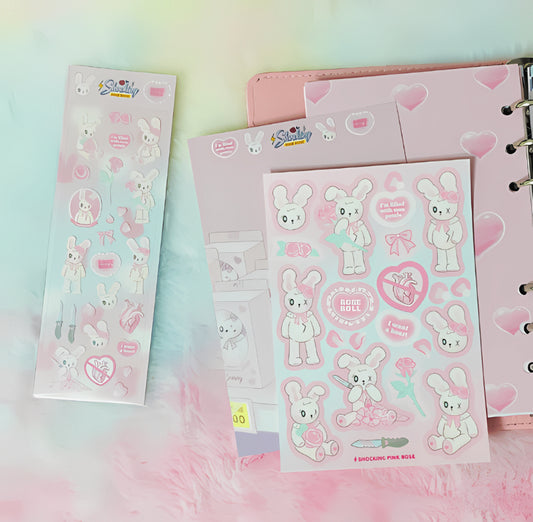 Bunny doll sticker sheets
