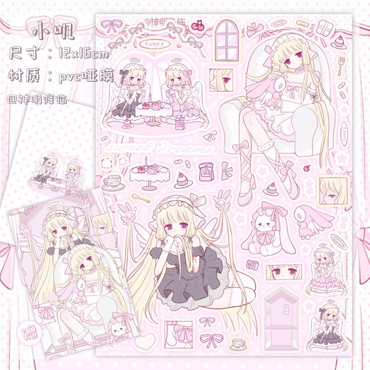 Sweet maid sticker sheet