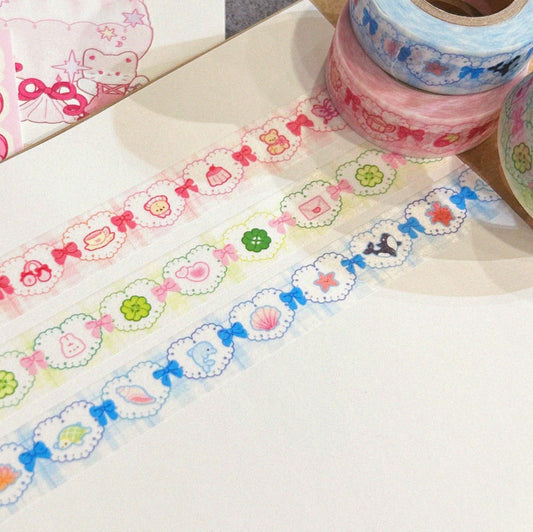 Lace heart washi tape