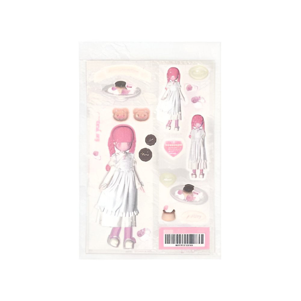 Angel dress sticker sheet