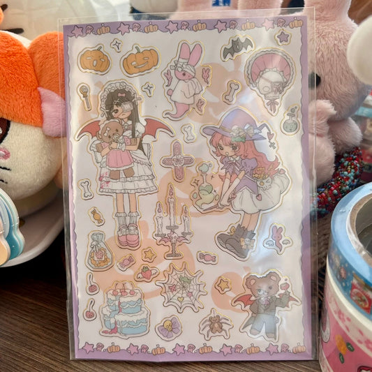 Lolita halloween sticker sheet