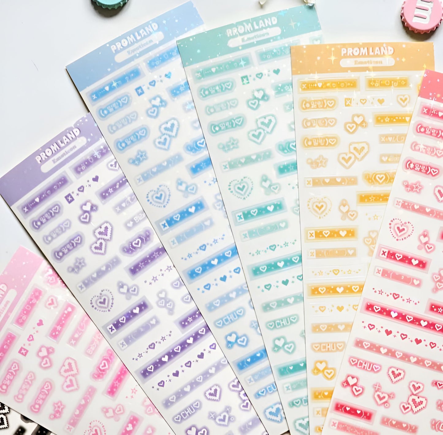 Code text sticker sheet