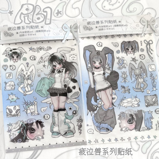 Alt bunny sticker sheet