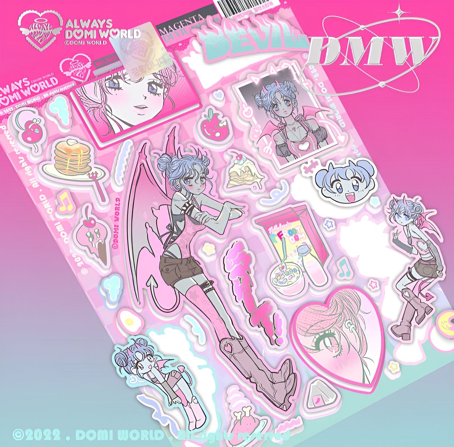 Devil fairy sticker sheet