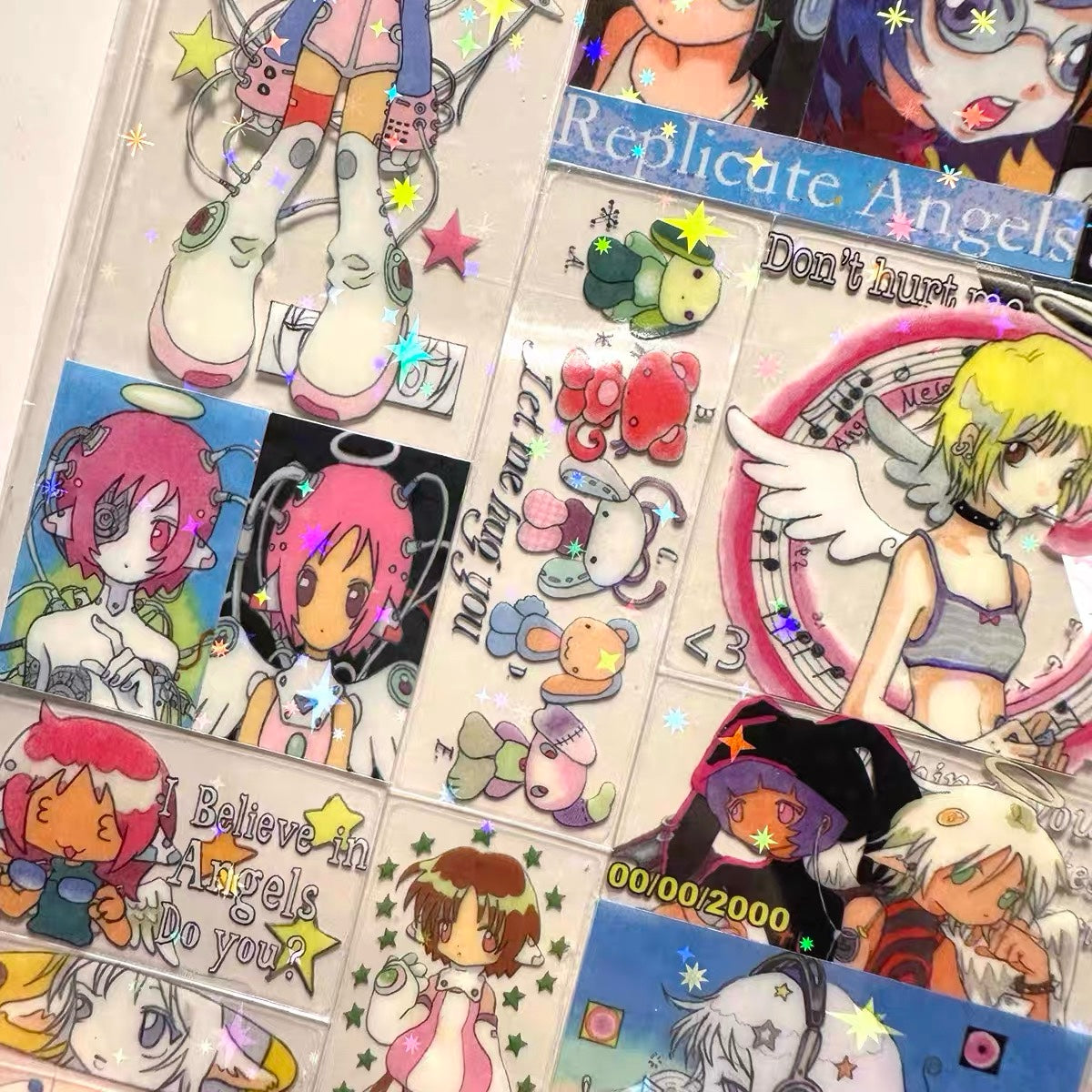 Replicate angel sticker sheet