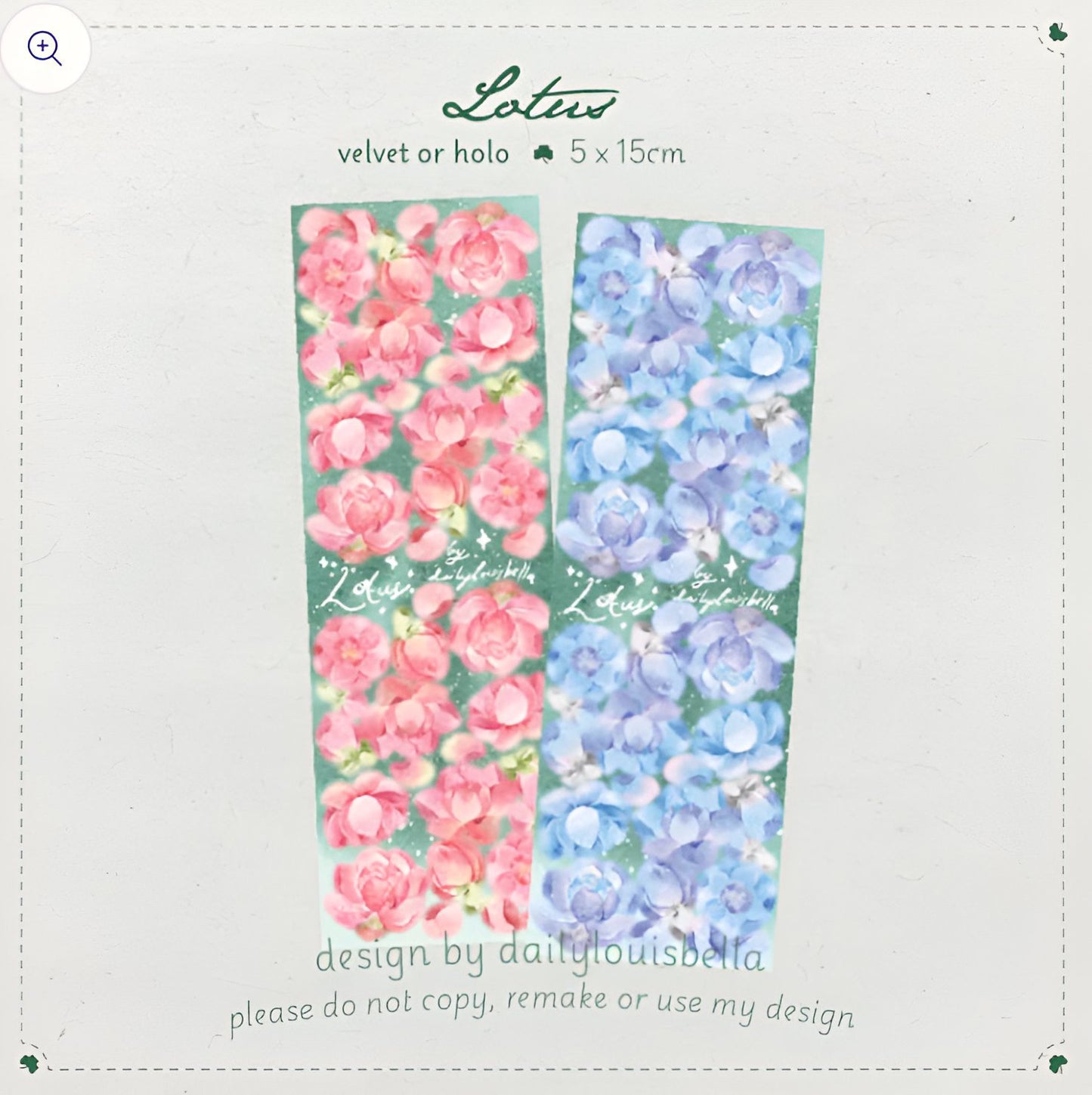 Lotus flowers sticker sheet