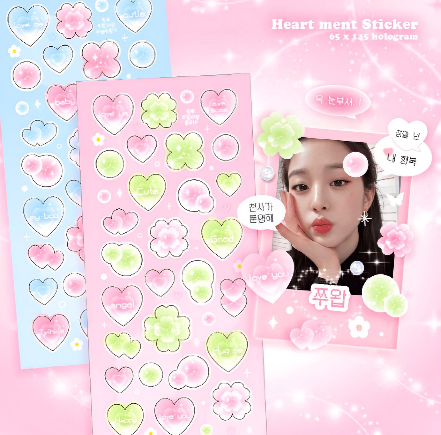 Clover bubbles sticker sheet