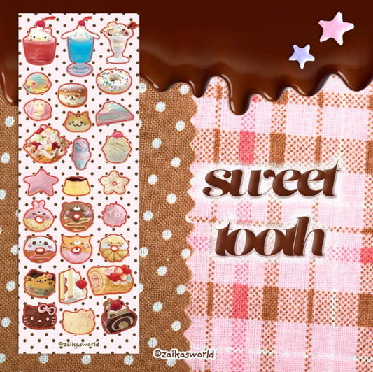Sweet tooth sticker sheet