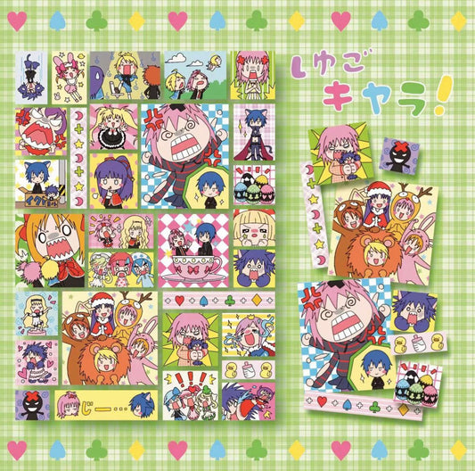Anime scenes sticker sheet