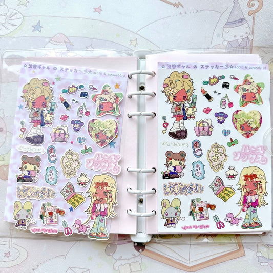 Accio x sunonebird gyaru sticker sheet