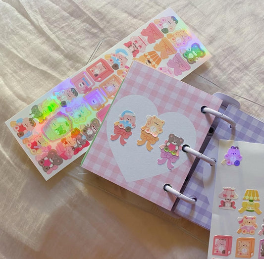 Bear shop sticker sheet