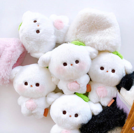 Clover pup plushie keychain