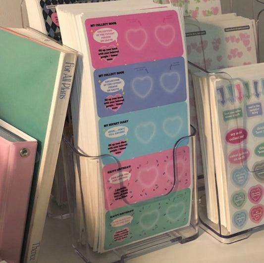 Sprinkles folding book sticker sheet