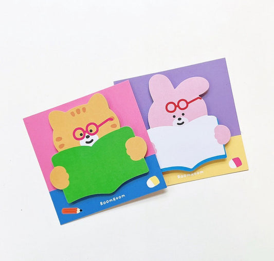 Pink bunny sticky notes