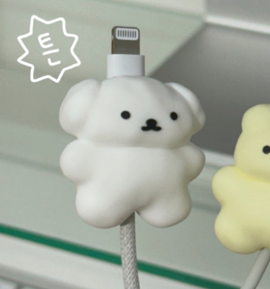 White dog caver cover