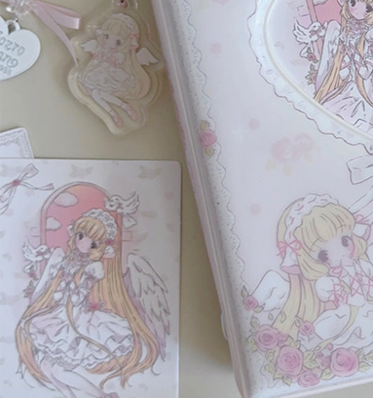 Angel keyring and photocards