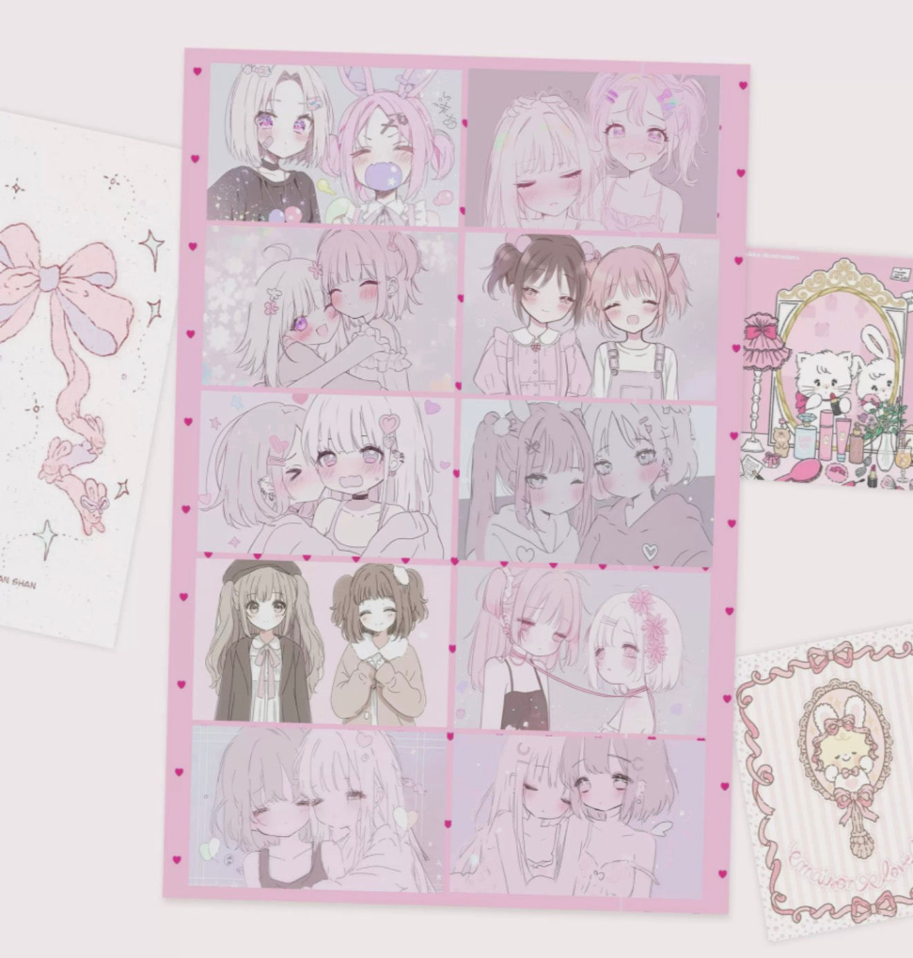 Pastel lovers sticker sheet