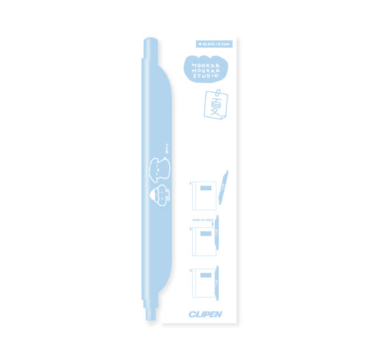 Blue clip pen