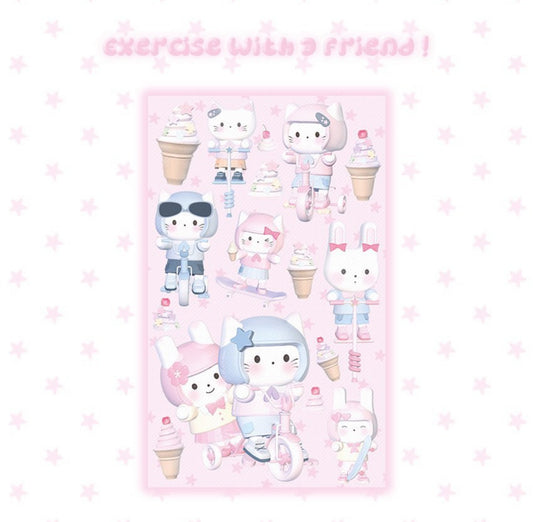 Ice cream fun sticker sheet