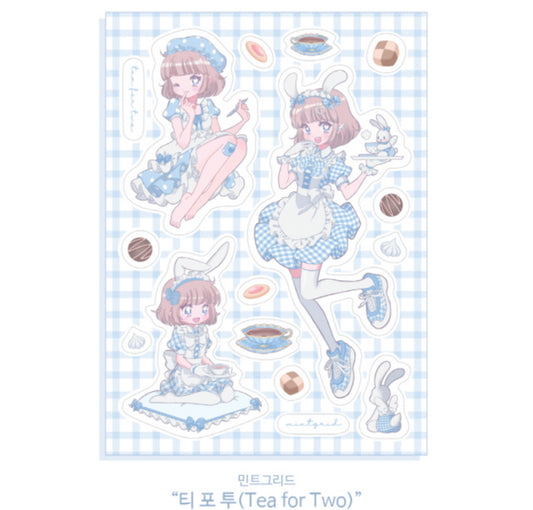 Tea for two sticker sheet