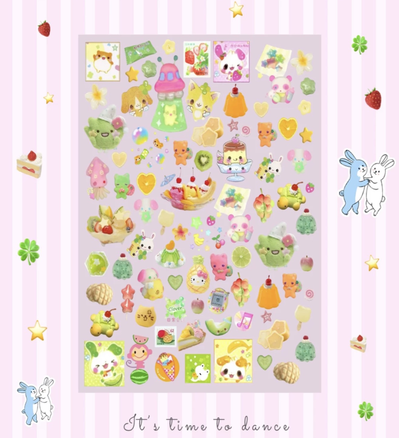 Fruity retro sticker sheet