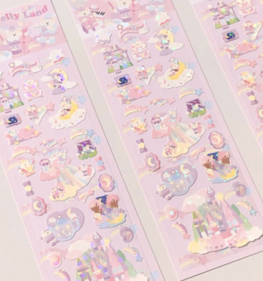 Cloud castle sticker sheet