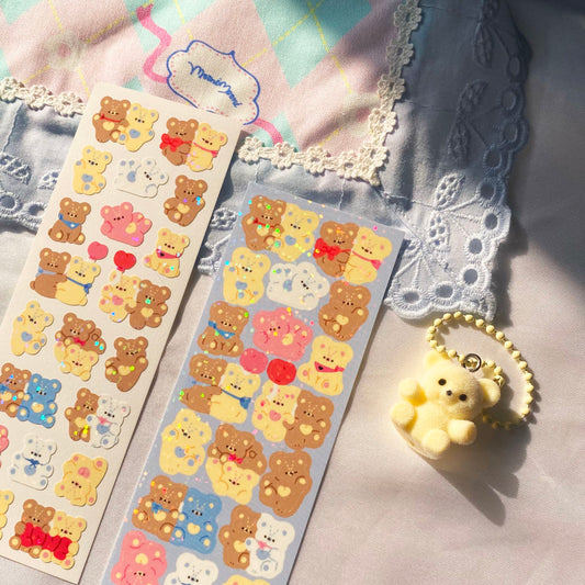 Baby bears sticker sheet
