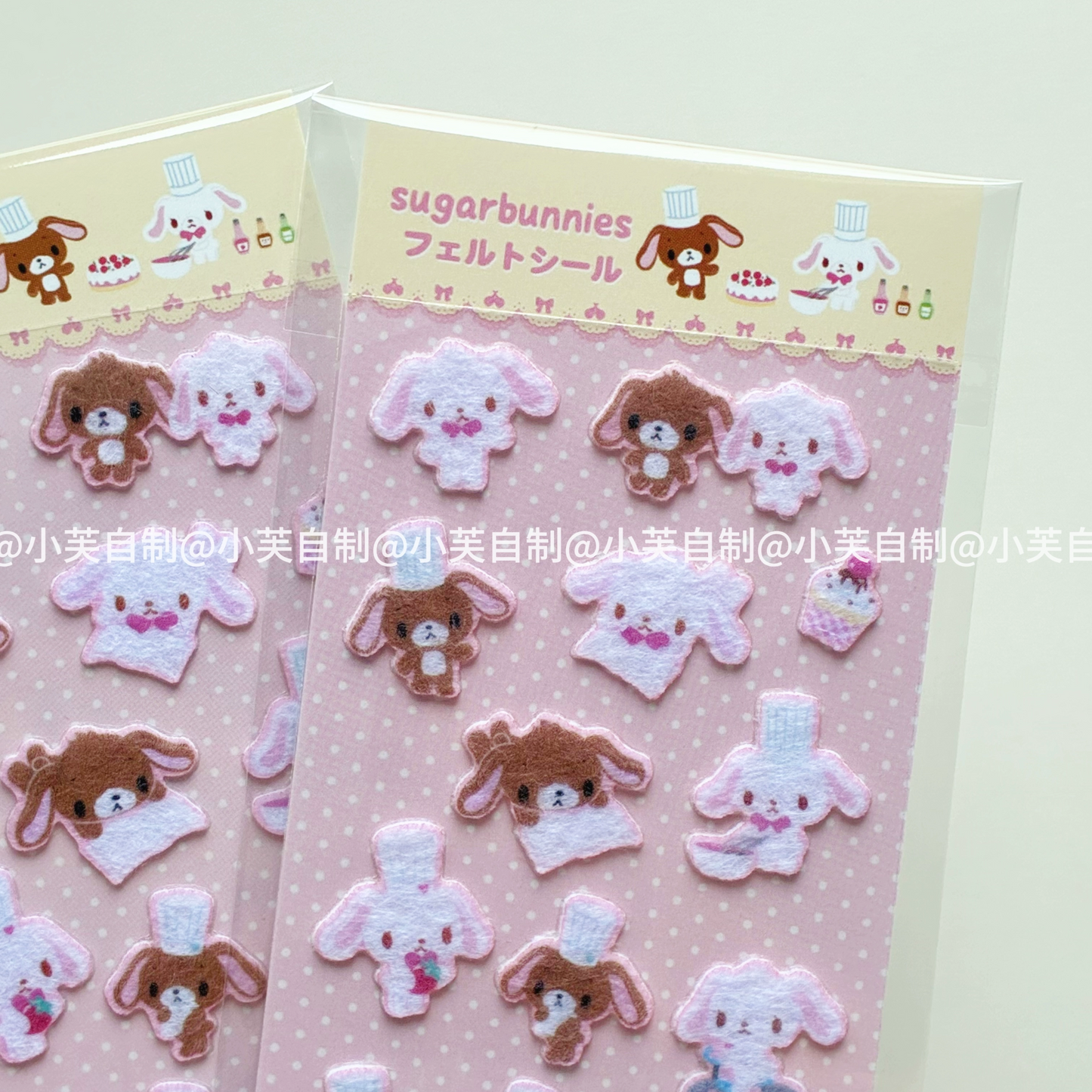 PREORDER Felt sugar bunnies sticker sheet