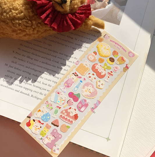 Sweet treats cafe sticker sheet