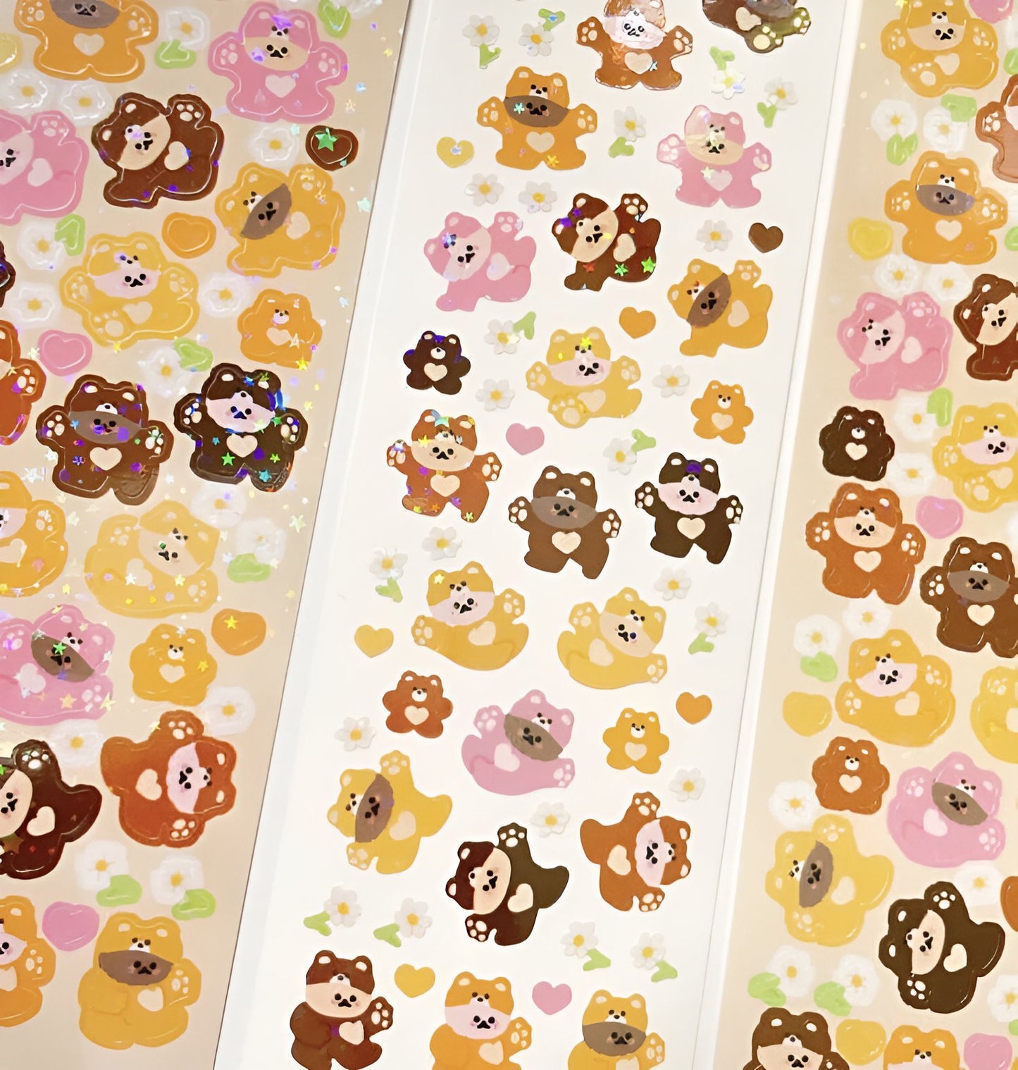 Pet bears sticker sheet