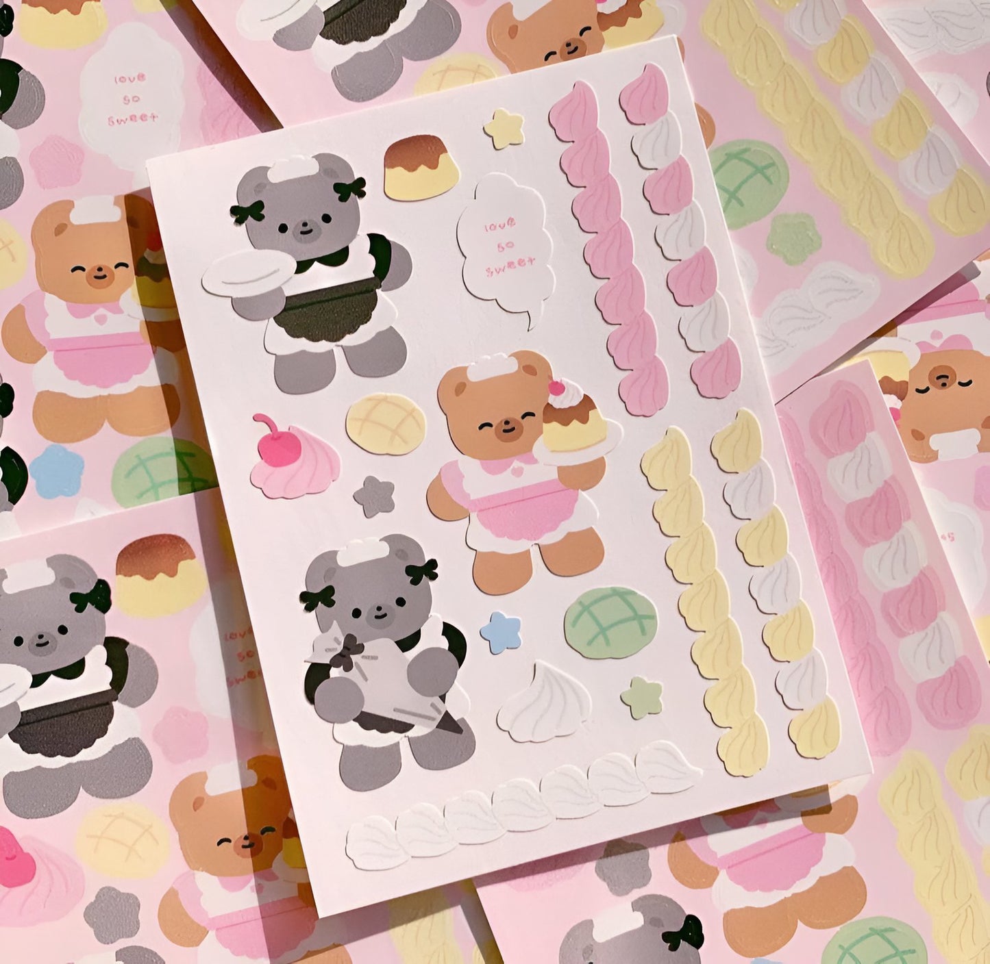 Icing deco sticker sheet