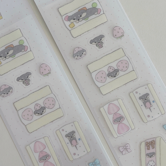 Sweet sandwich sticker sheet