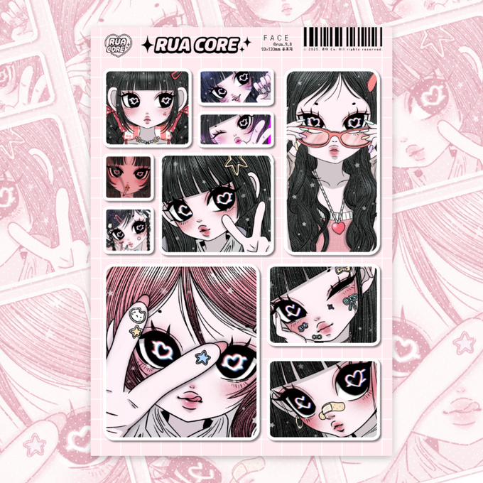 Rua core sticker sheet