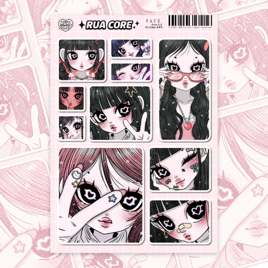 Rua core sticker sheet