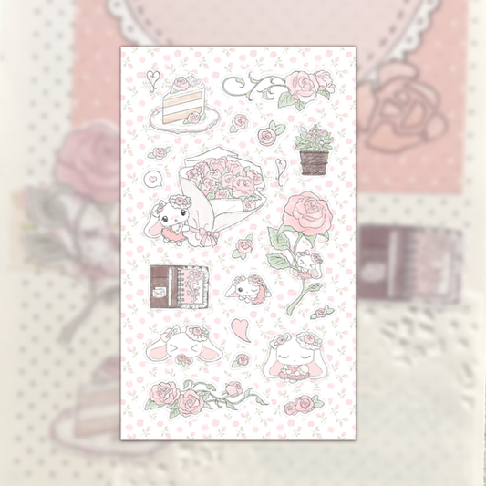 Lily’s rose sticker sheet