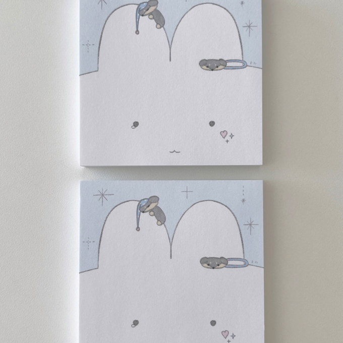 Rabbit dream memo pad