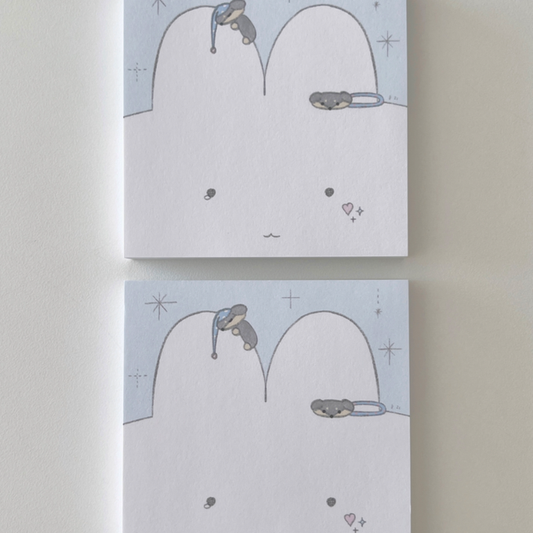Rabbit dream memo pad