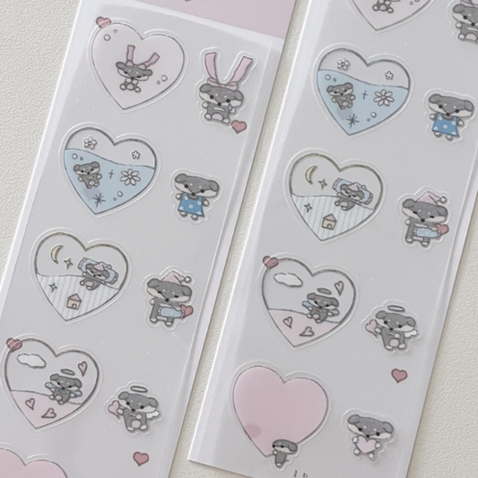 Love percent sticker sheet