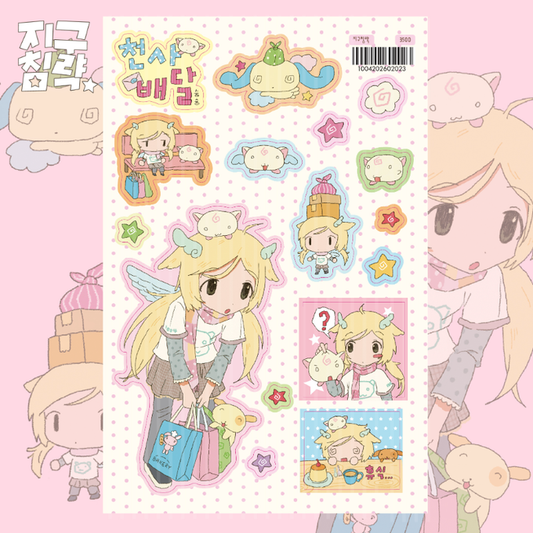 Angel delivery sticker sheet