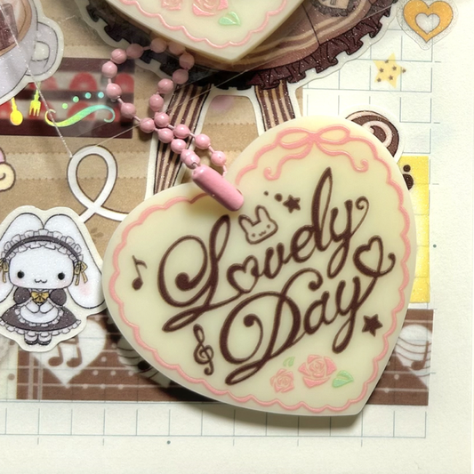 Chocolate plate keychain