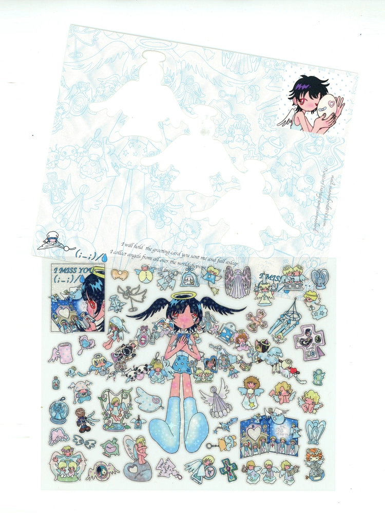 Blue angel sticker sheet