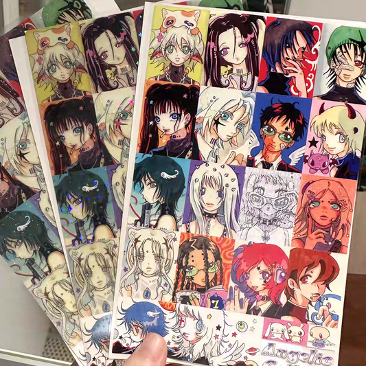 Angelic college sticker sheets