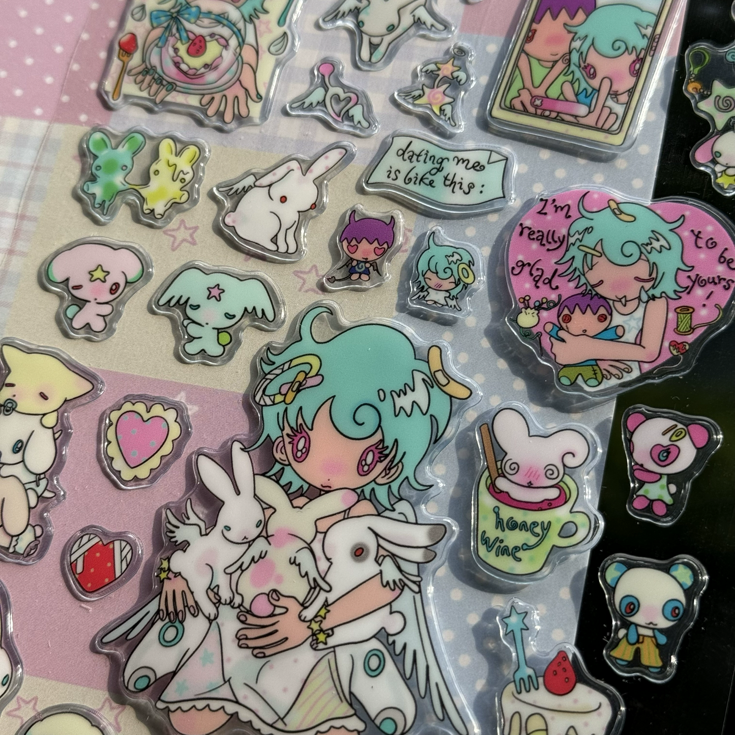 I love you sticker sheet