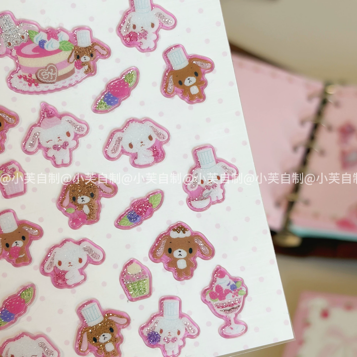 Desert rabbit sticker sheet