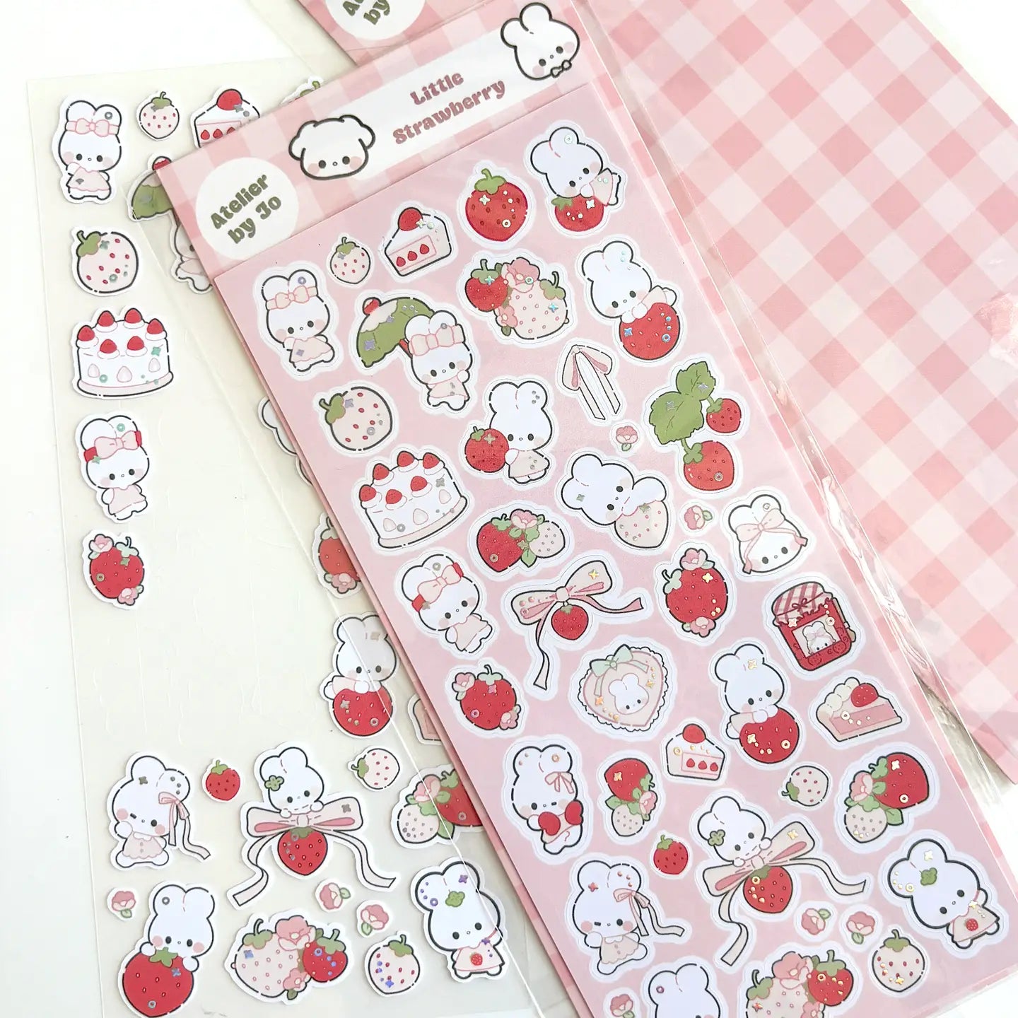 Little strawberries journaling sticker sheet